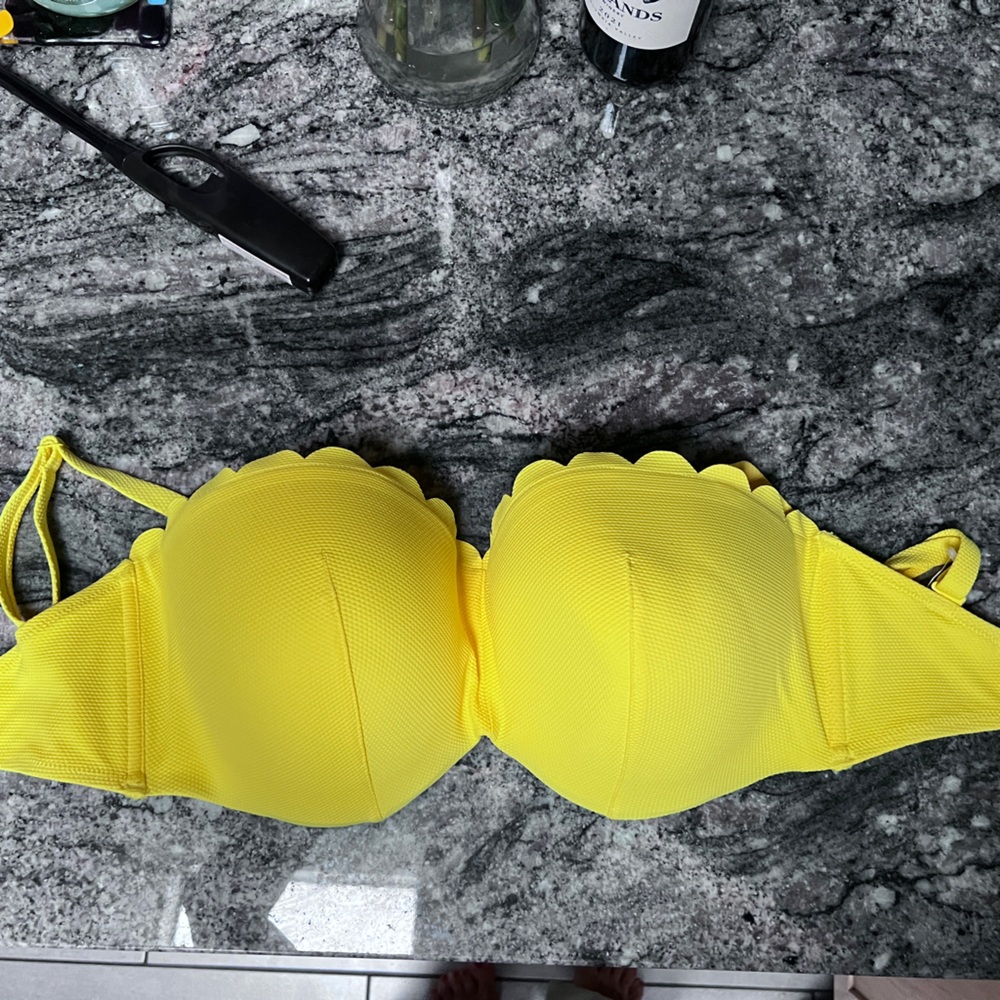 Panache Swim Top Yellow brand new with tags never worn